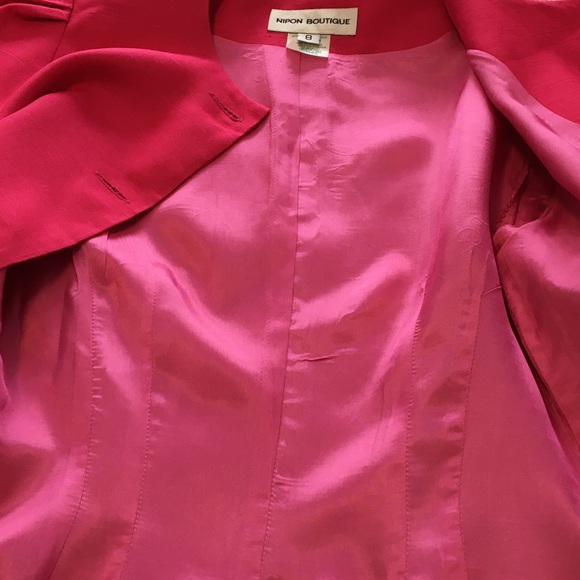 Vintage NIPON BOUTIQUE Short Sleeve Dress linen - Picture 9 of 16